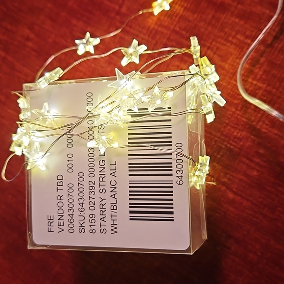 Free People Starry String Lights Mini White 7' Copper Wire With 3 Batteries NWT - Picture 5 of 16